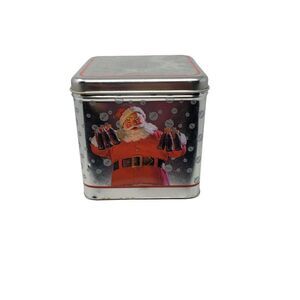 Vintage Coca-Cola Santa Clause Metal Tin Box Collectible Holiday Container 2001